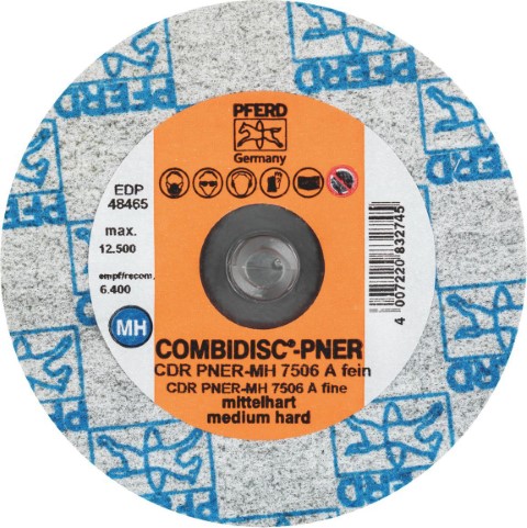 PFERD COMBIDISC NON-WOVEN DISC SILI CARB 75MM FINE PNER SOFT